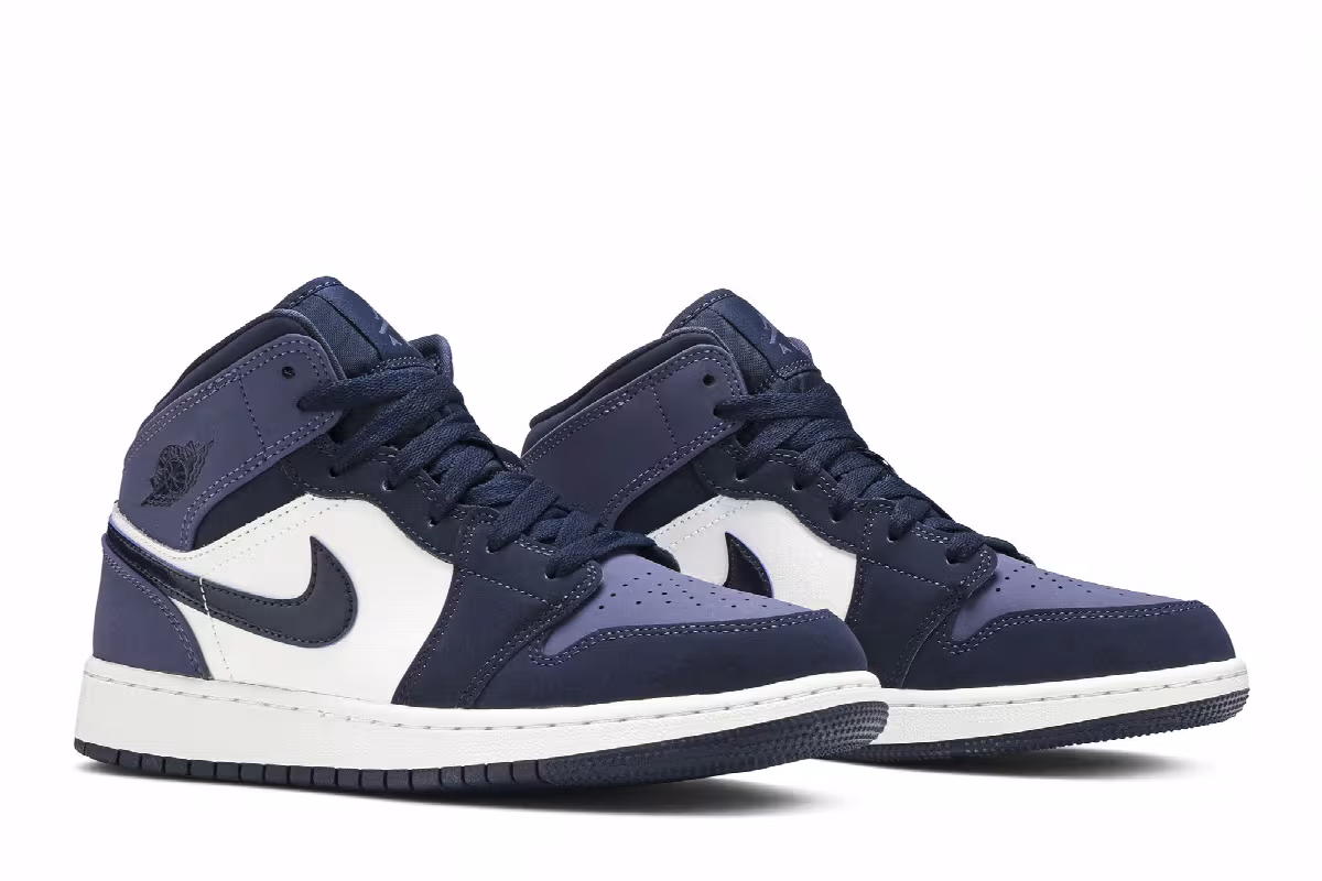 Air Jordan 1 Mid GS Sanded Purple, view 9