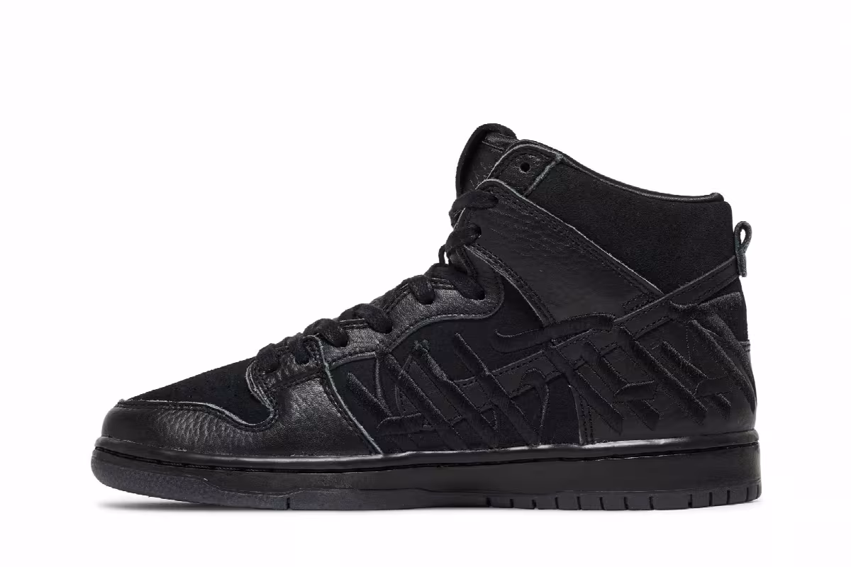 FAUST x Nike Dunk High SB The Devil is in The Details, view 4