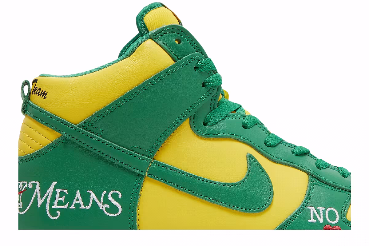 Supreme x Nike Dunk High SB By Any Means - Brazil, view 3