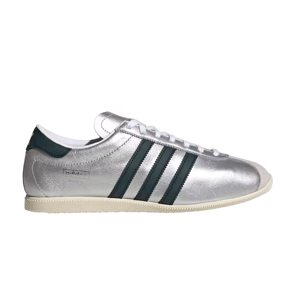adidas Women's Paris Silver Metallic Cream White