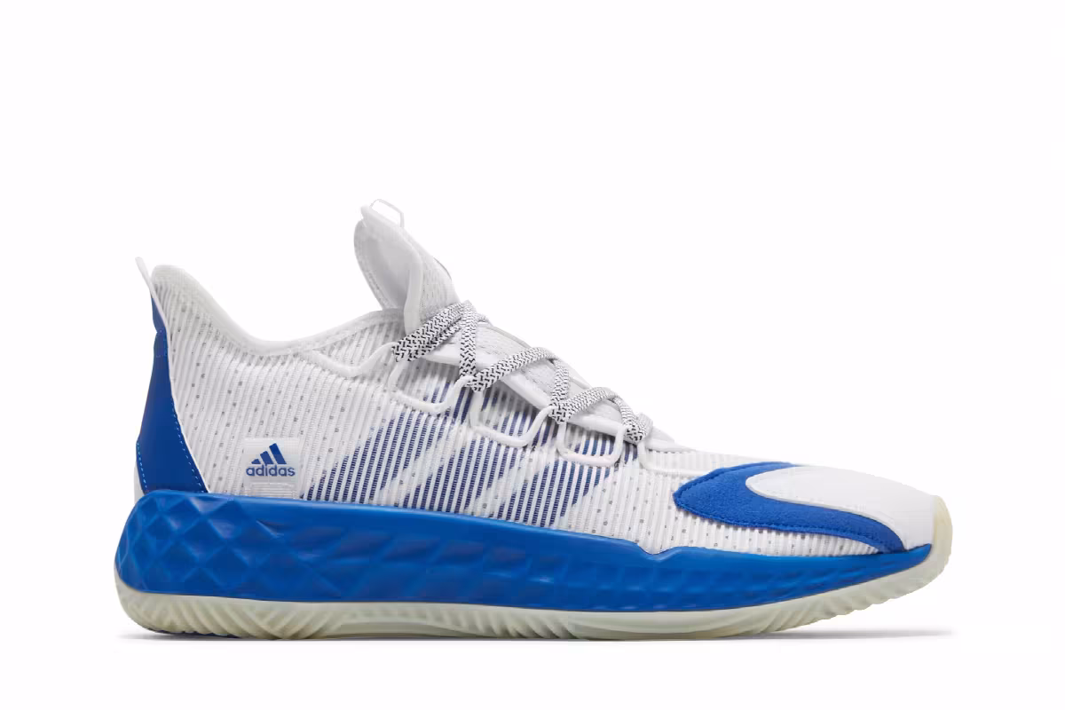 Adidas Pro Boost Low White Royal Blue, view 2