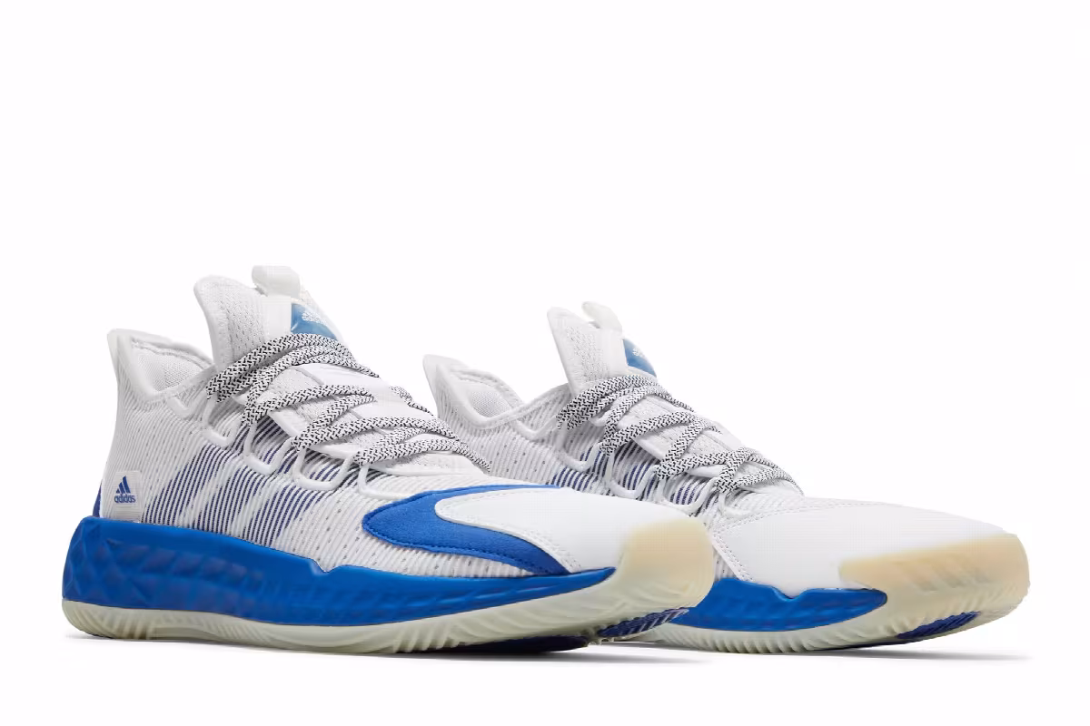 Adidas Pro Boost Low White Royal Blue, view 9