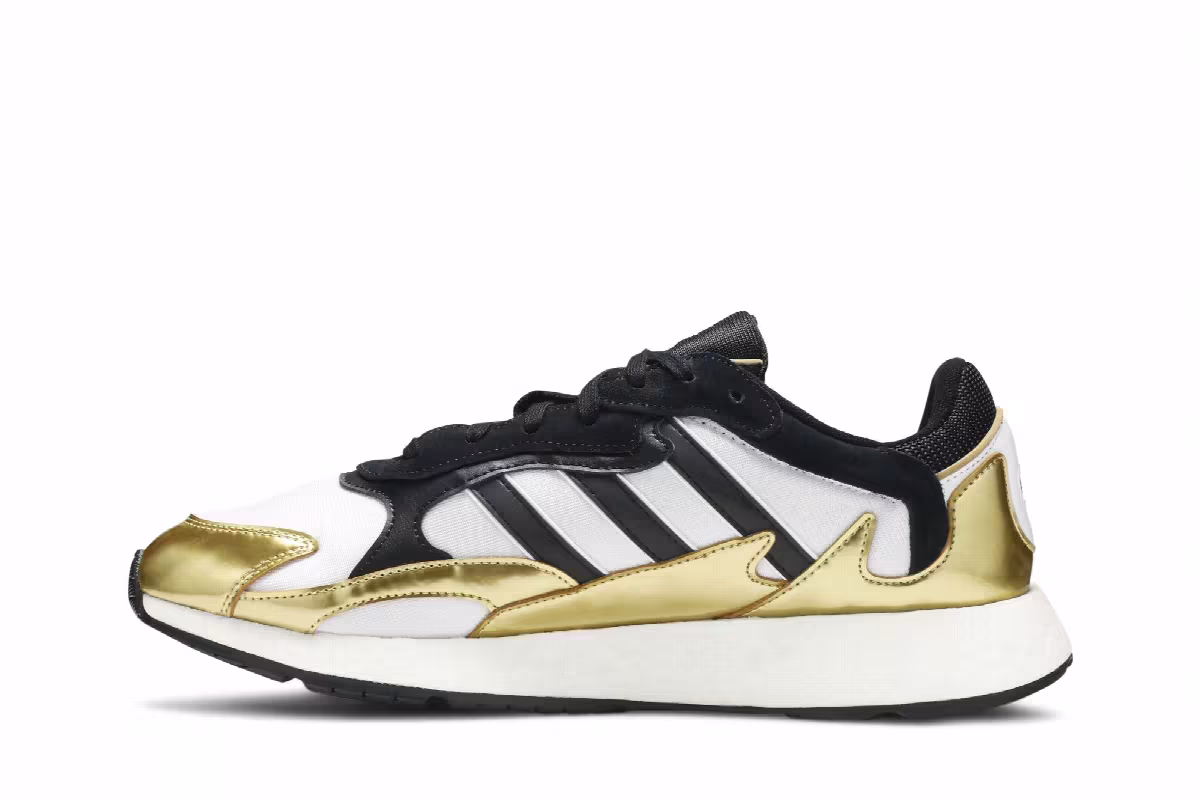 Adidas Tresc Run Black Metallic Gold, view 4