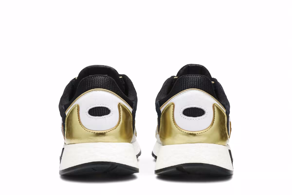 Adidas Tresc Run Black Metallic Gold, view 7