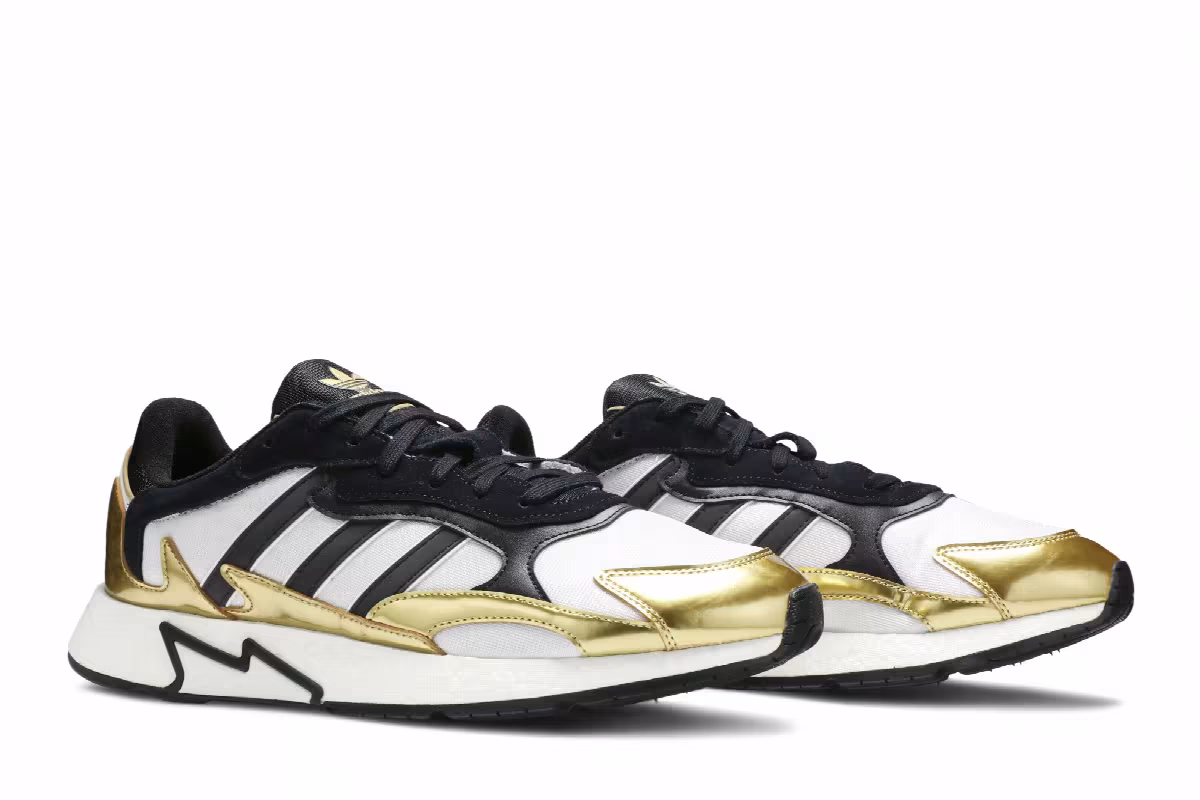 Adidas Tresc Run Black Metallic Gold, view 9