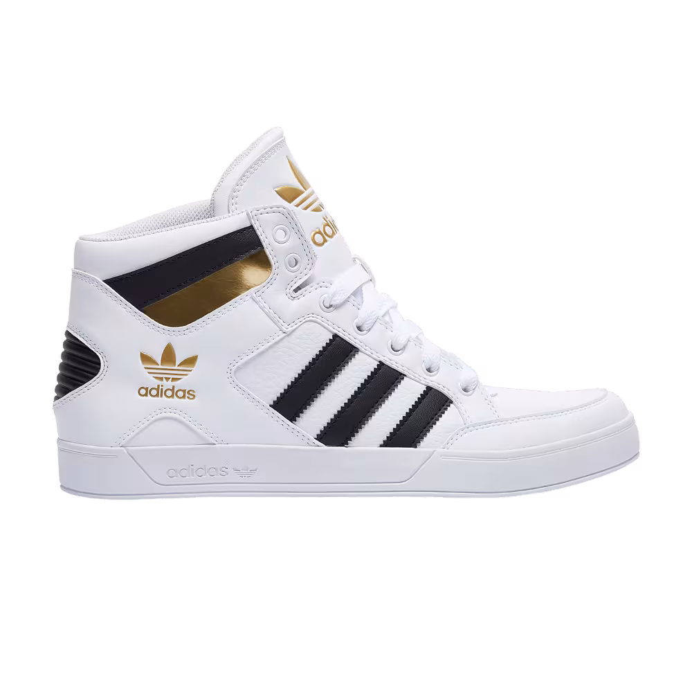 Adidas Hard Court High White Black Gold