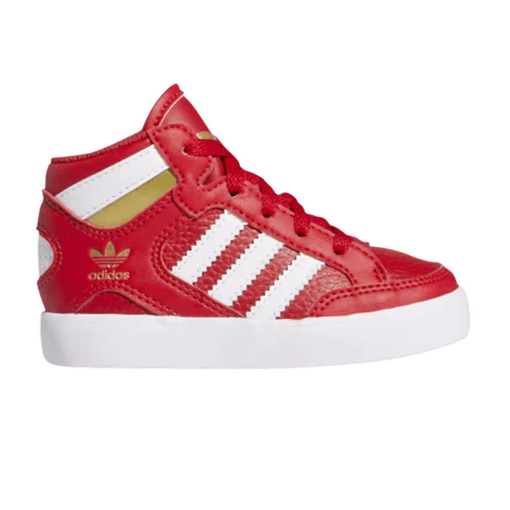 Adidas Hard Court High Infant Scarlet Gold Metallic