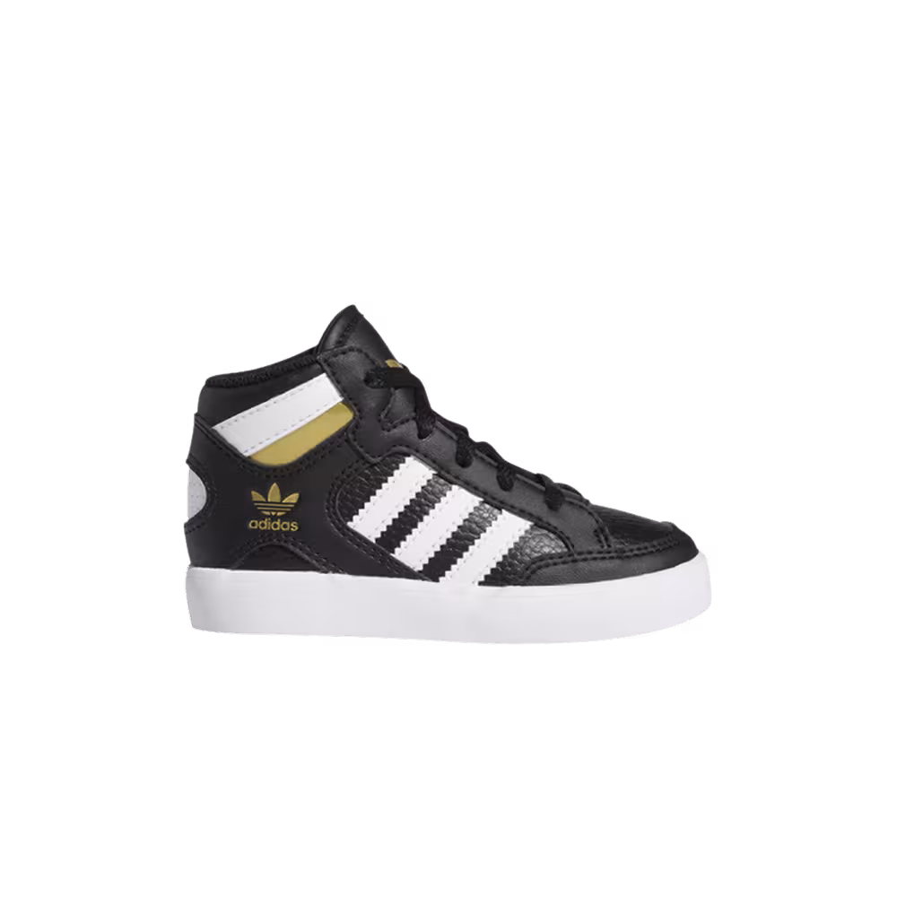 Adidas Hard Court High Infant Black Gold Metallic