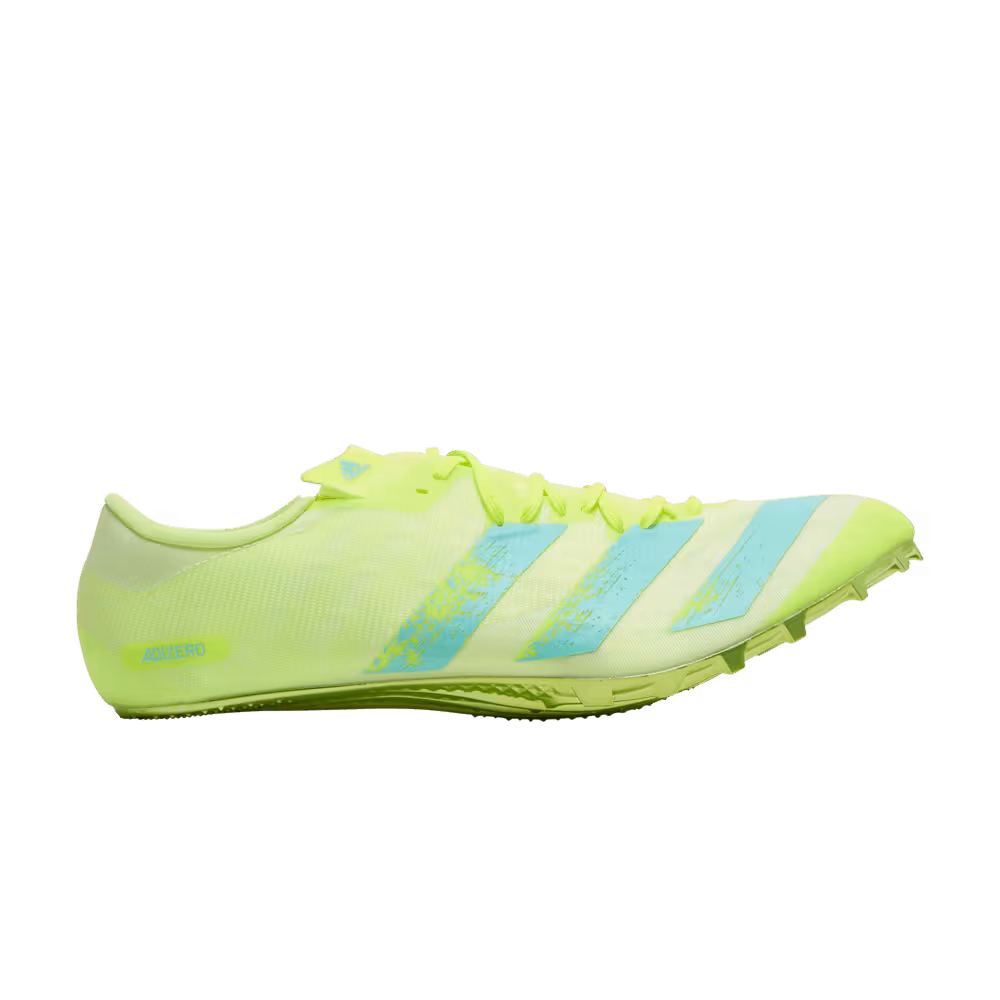 Adidas Adizero Prime Sprint Spikes Solar Yellow Clear Aqua
