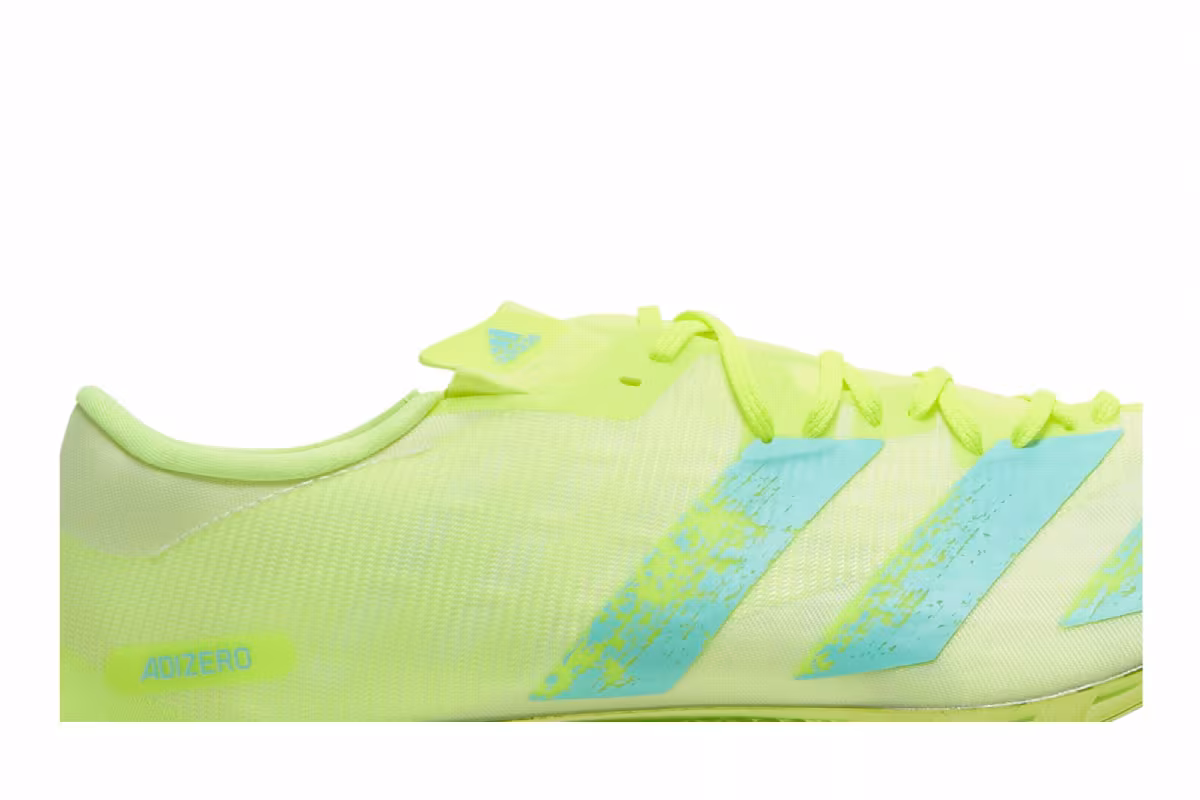 Adidas Adizero Prime Sprint Spikes Solar Yellow Clear Aqua, view 3