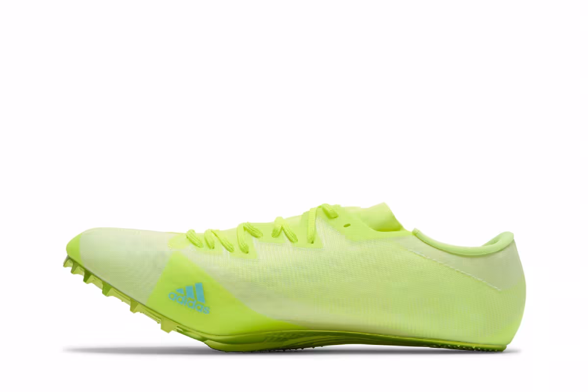 Adidas Adizero Prime Sprint Spikes Solar Yellow Clear Aqua, view 4
