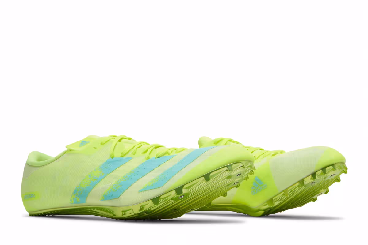 Adidas Adizero Prime Sprint Spikes Solar Yellow Clear Aqua, view 9