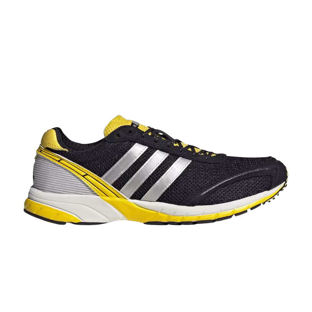 adidas Women's Adizero Adios OG Core Black Silver Yellow
