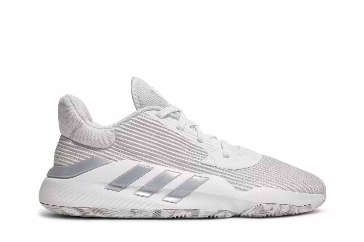 Adidas Pro Bounce 2019 Low White Grey, view 2