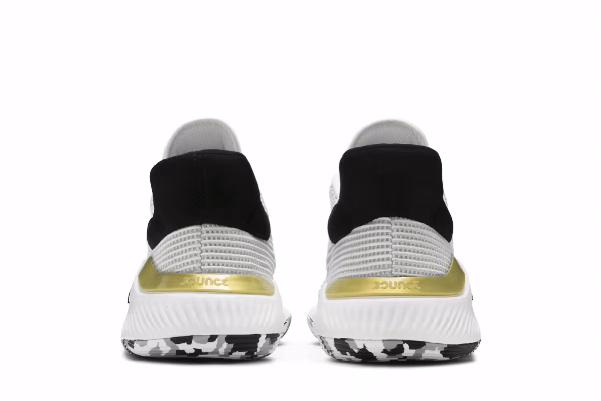 Adidas Pro Bounce 2019 Low White Black Gold, view 7