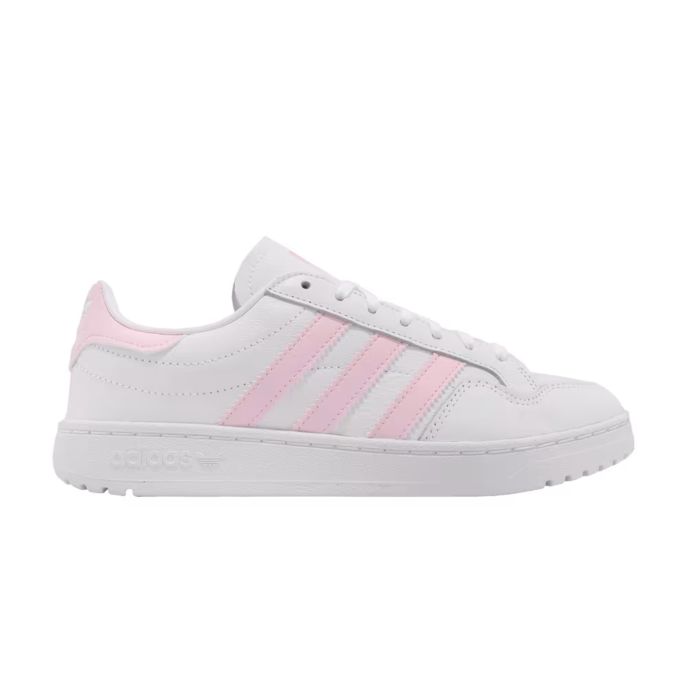 Adidas Women's Team Court White Clear Pink