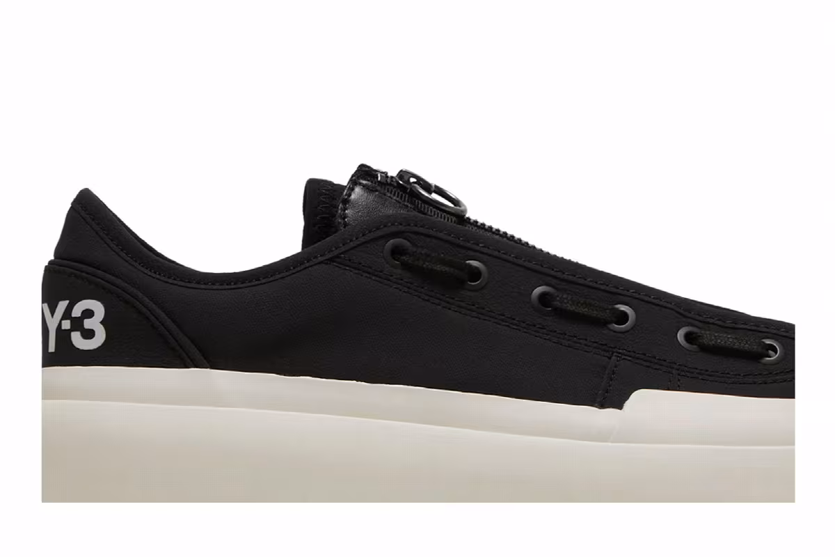 adidas Y-3 Ajatu Court Low Black White, view 3