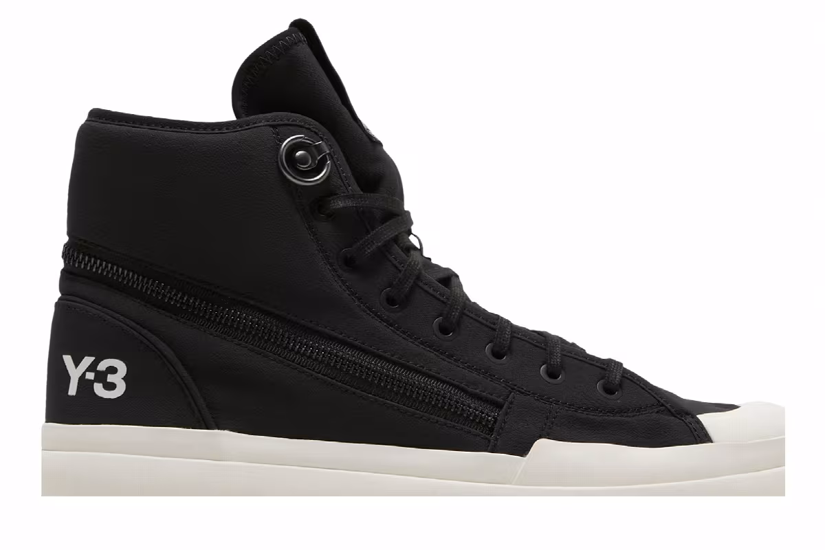 adidas Y-3 Ajatu Court High Black White, view 3