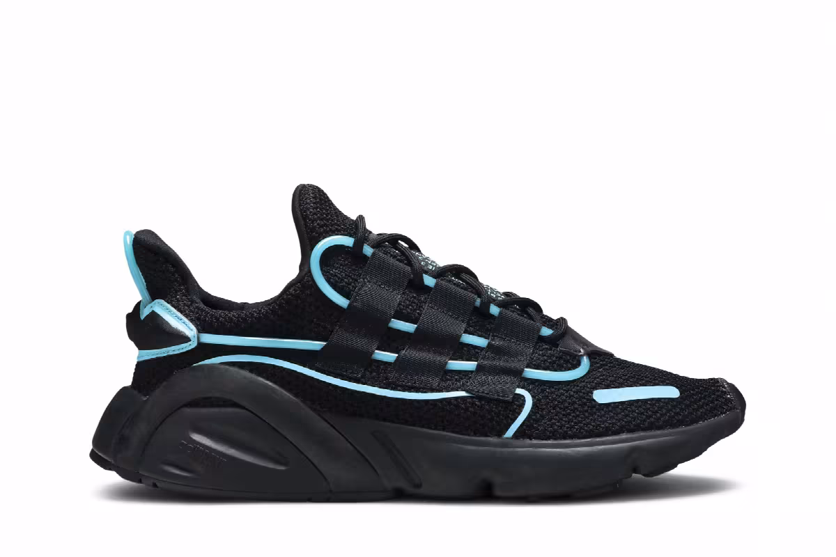 Adidas LXCON Black Bright Cyan, view 2