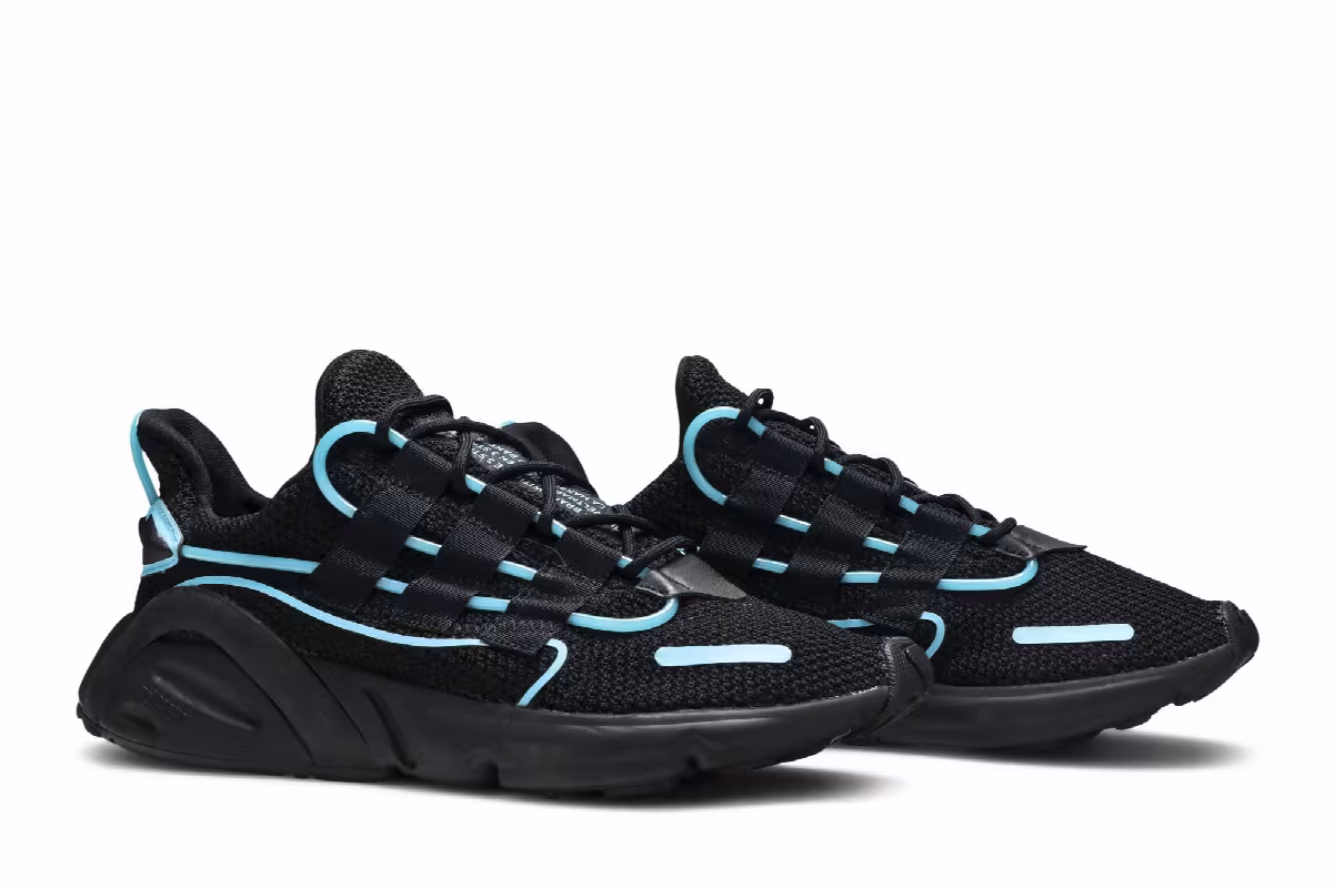 Adidas LXCON Black Bright Cyan, view 9