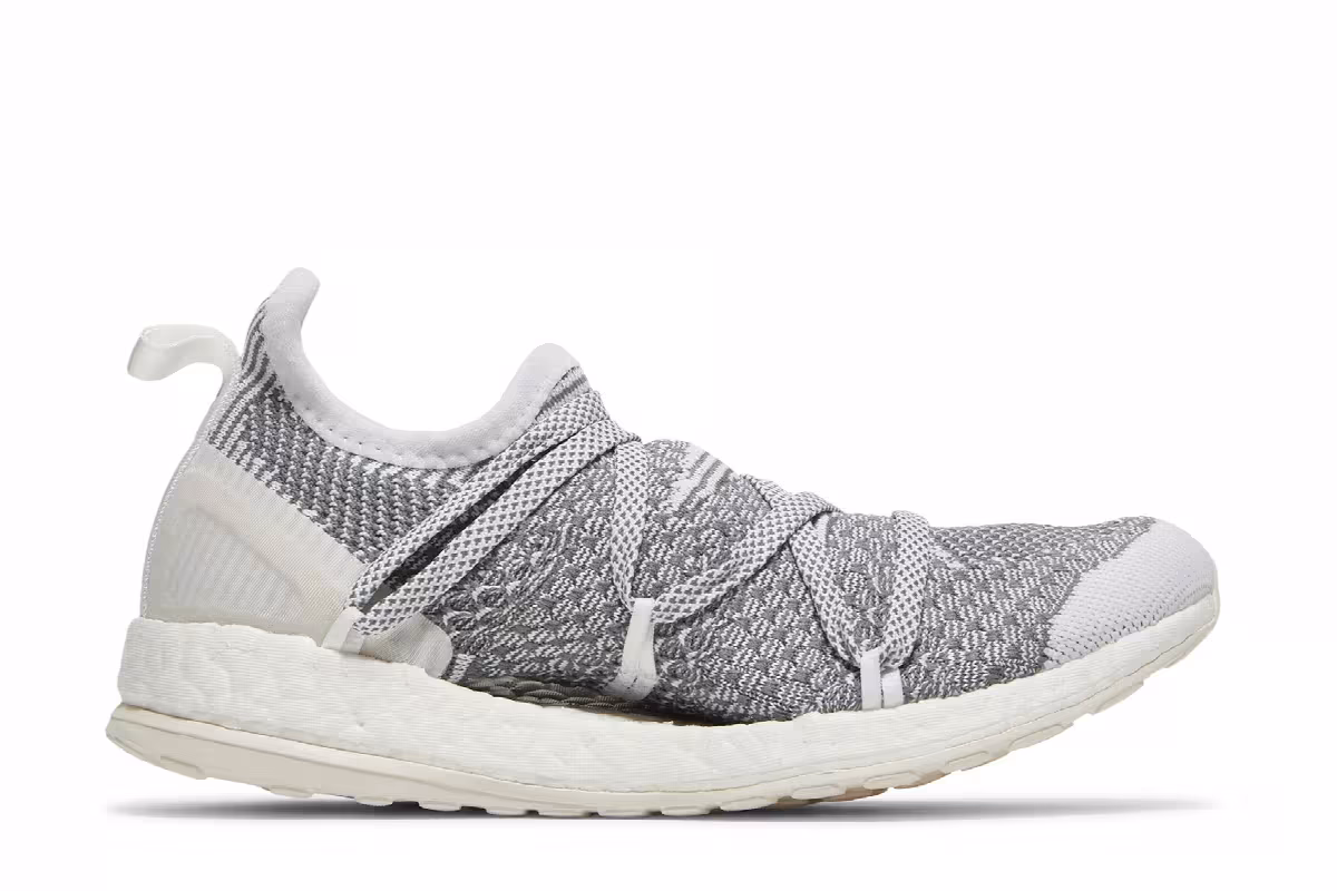 Stella McCartney x adidas Women's PureBoost X White Dark Blue, view 2