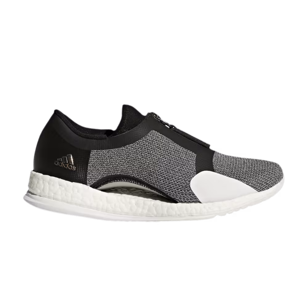 Adidas Women's PureBoost X Trainer Zip Black Silver Metallic