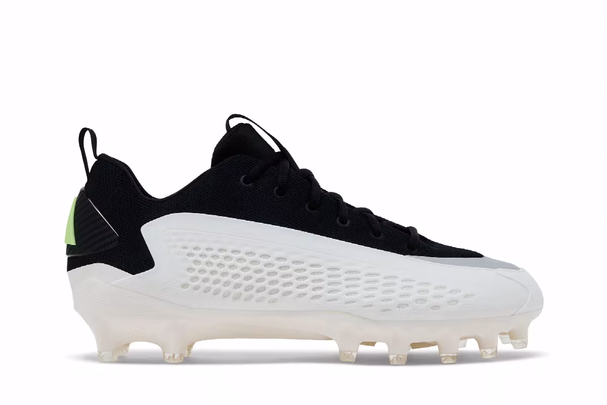 adidas AE 1 Low Football Cleat Black White, view 2