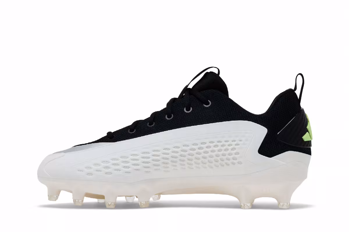 adidas AE 1 Low Football Cleat Black White, view 4
