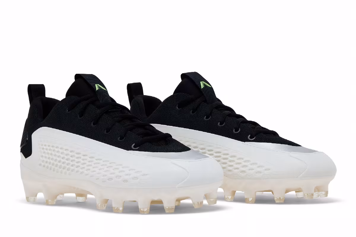 adidas AE 1 Low Football Cleat Black White, view 9