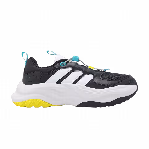 adidas Maxxwavy K 'Black Carbon Aqua Yellow'