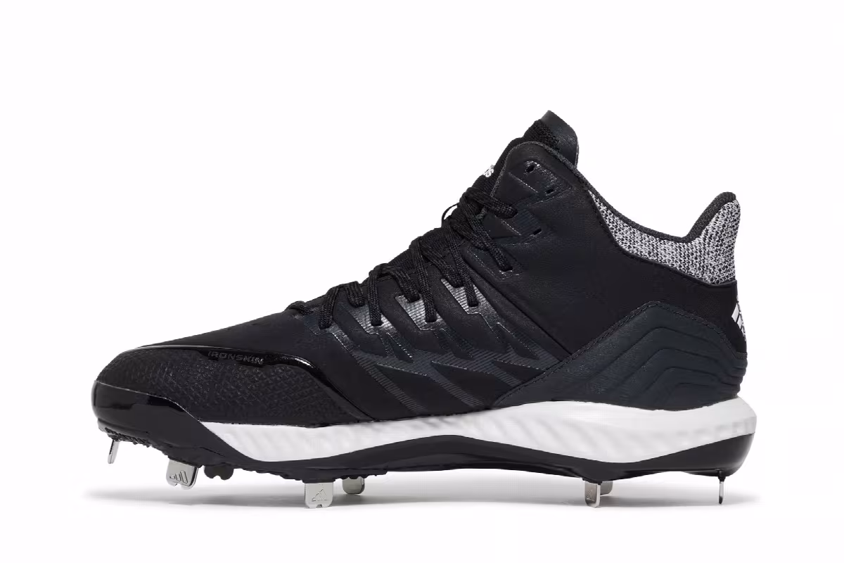 Adidas Icon Bounce Mid Black White, view 4