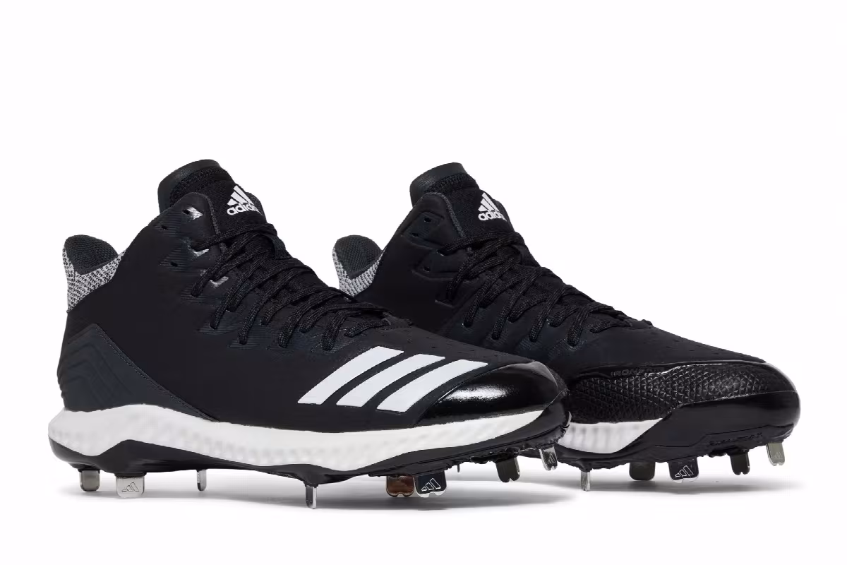 Adidas Icon Bounce Mid Black White, view 9