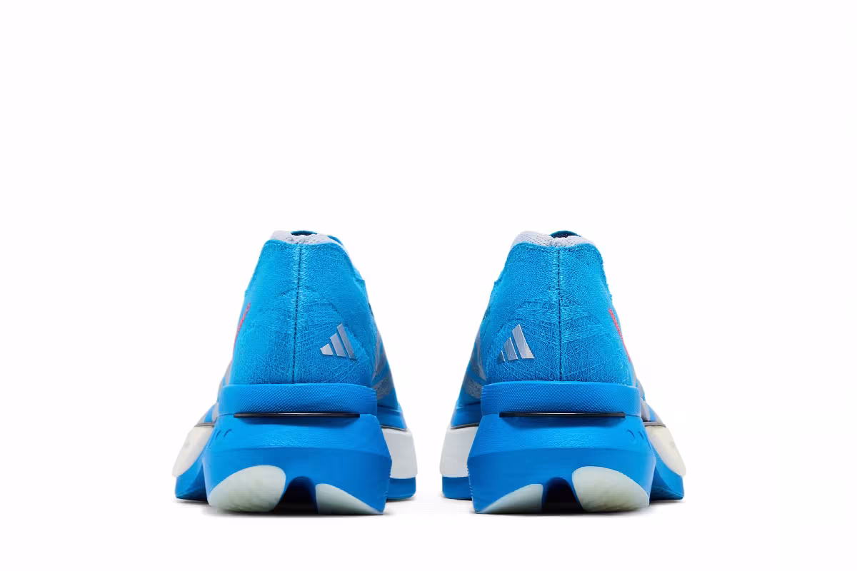 adidas Adizero Prime X3 Strung Solar Blue Silver Metallic Lucid Red, view 7