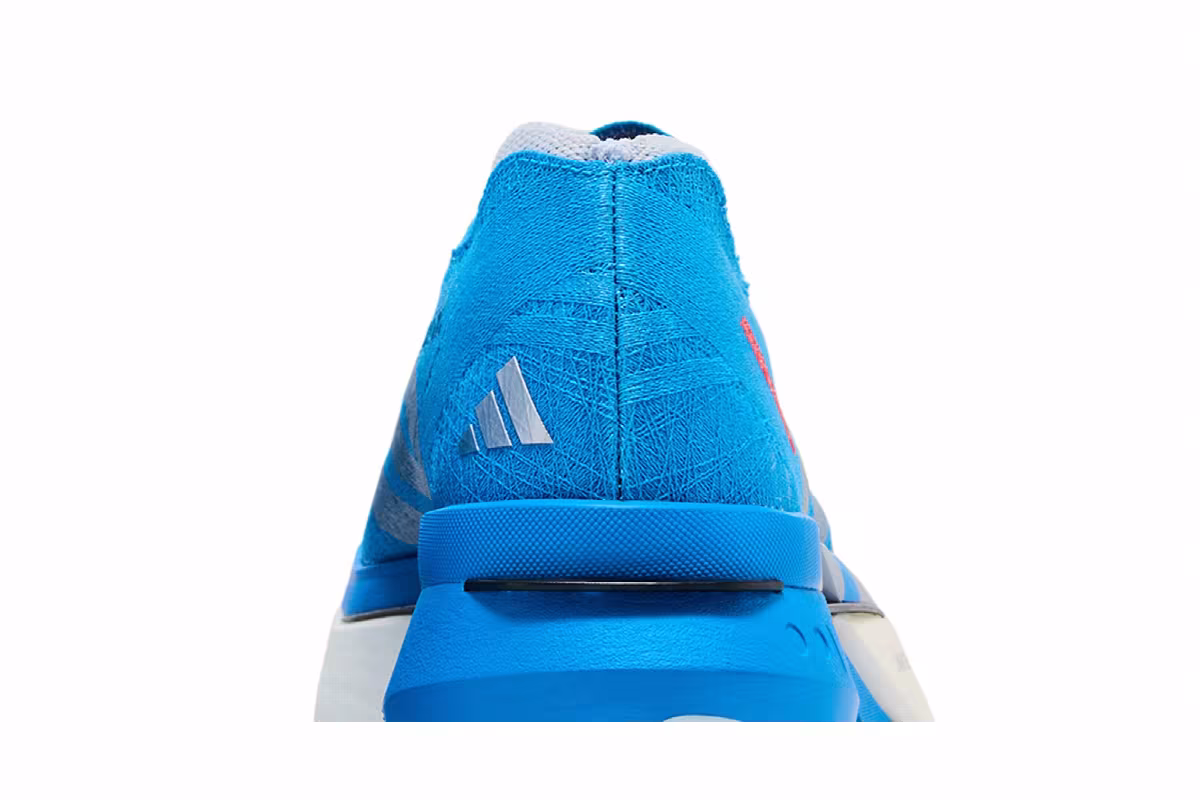 adidas Adizero Prime X3 Strung Solar Blue Silver Metallic Lucid Red, view 8