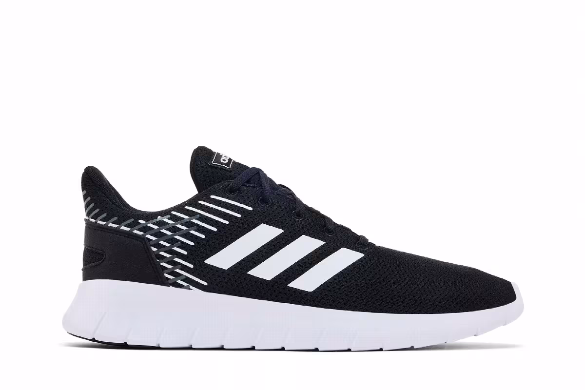 adidas Asweerun Black White, view 2