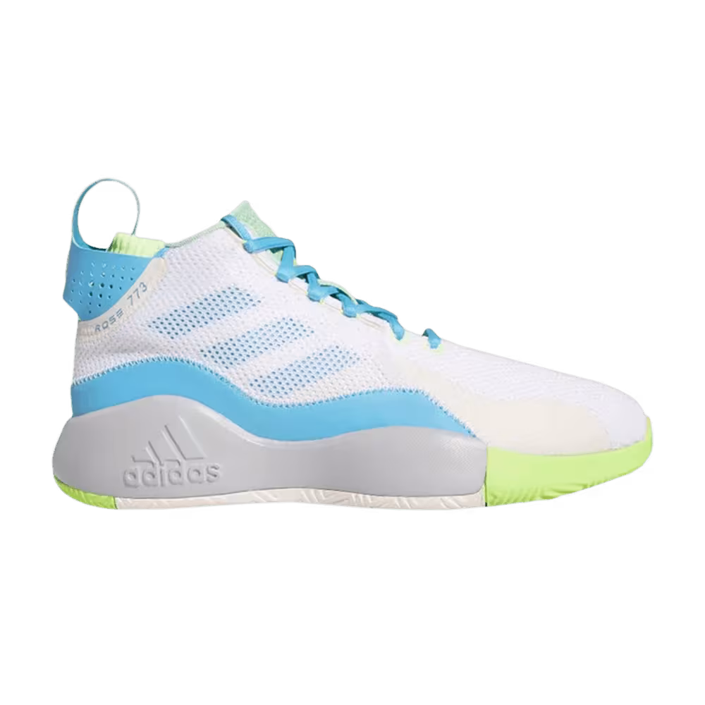 Adidas D Rose 773 White Signal Cyan