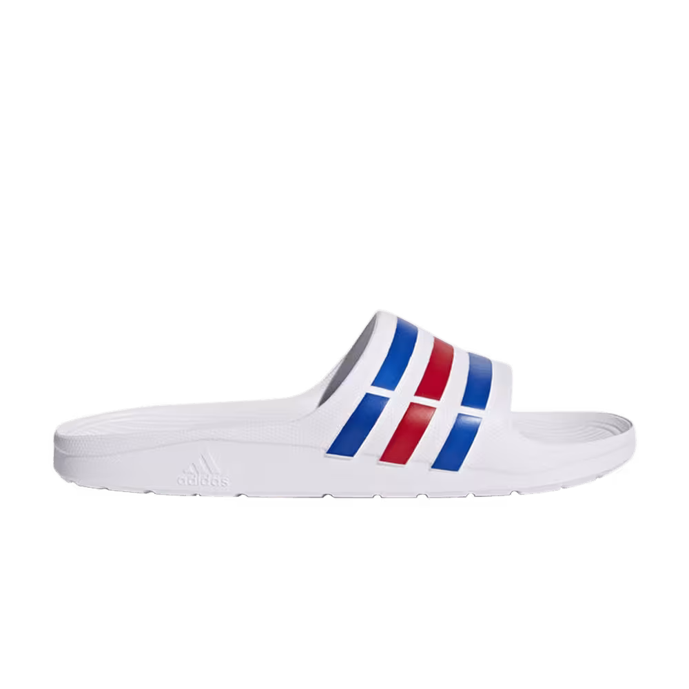 Adidas Duramo Slides White Blue Red