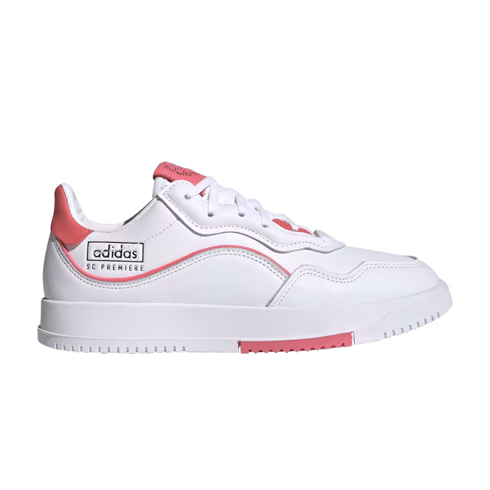 Adidas Women's SC Premiere White Semi Flash Red