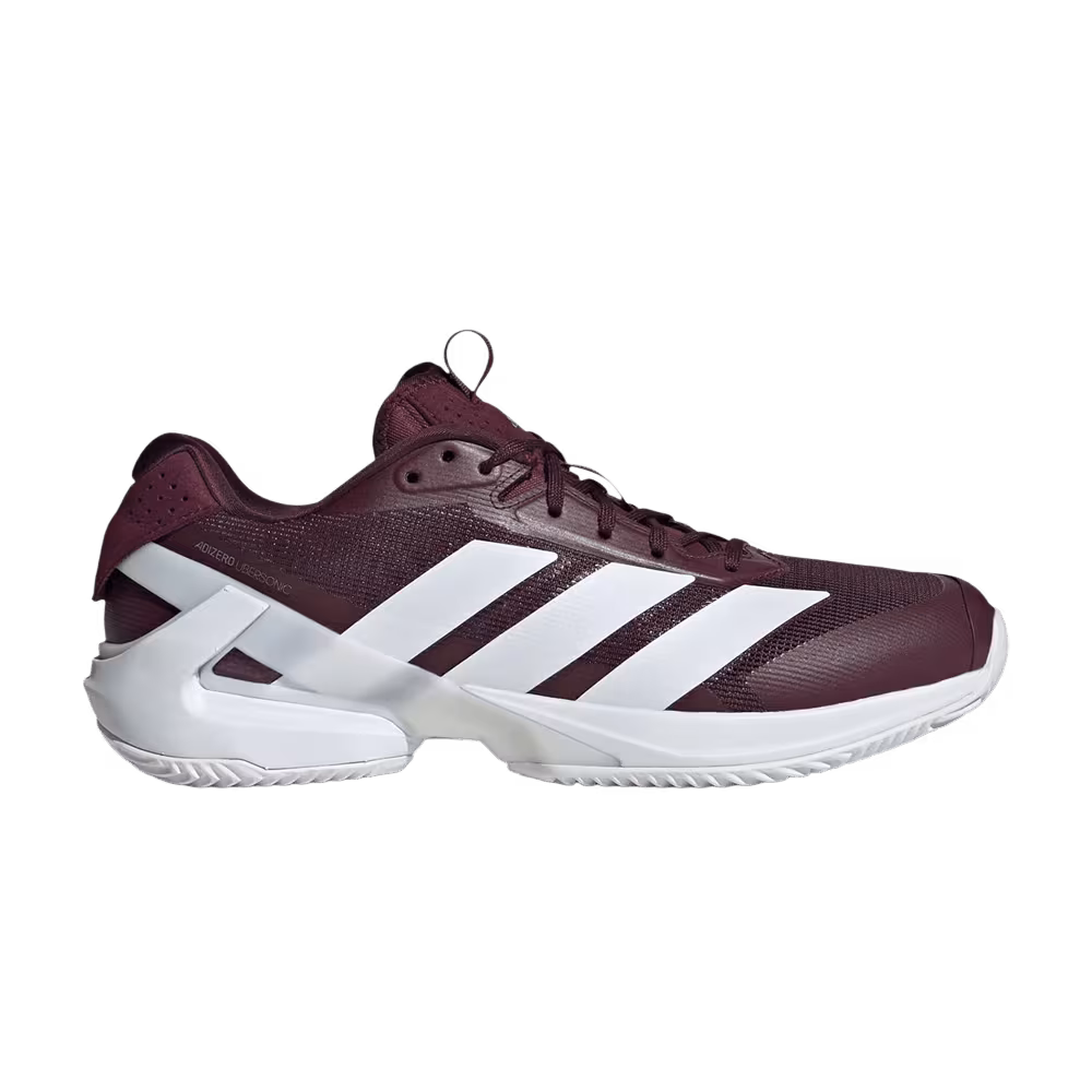 adidas Adizero Ubersonic 5 Clay Tennis Maroon Silver Metallic