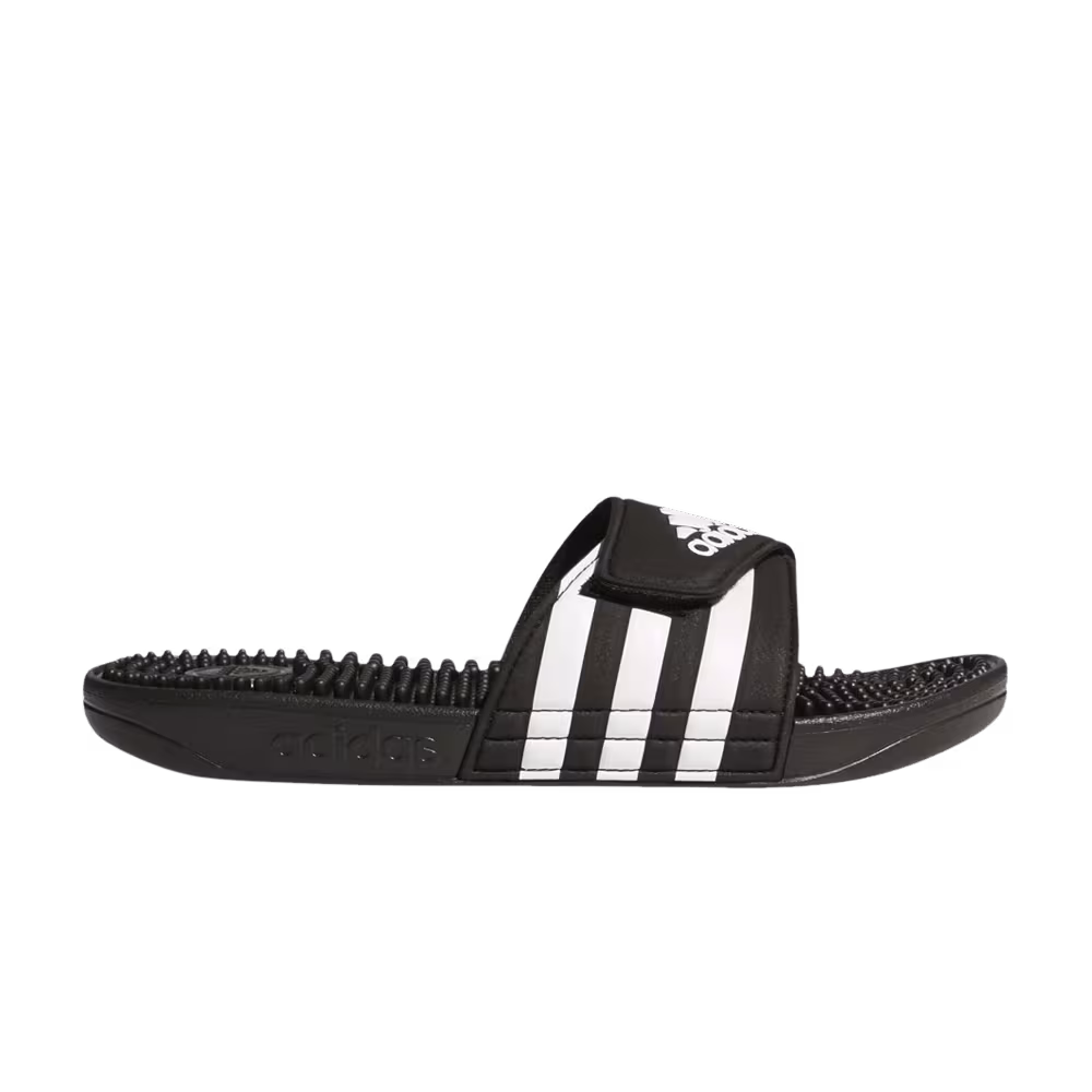 Adidas Women's Adissage Slides Black White