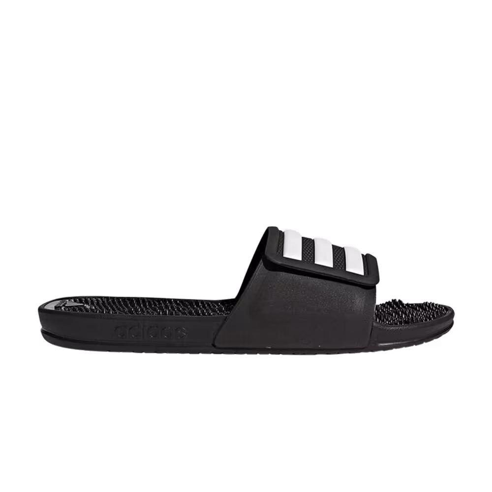 Adidas Adissage 2.0 3 Stripes Slide Black White