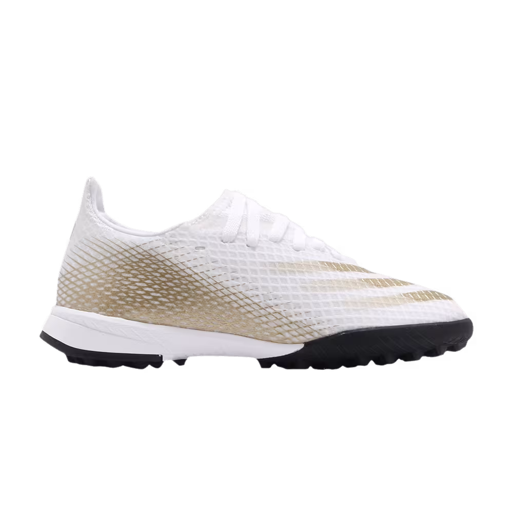 Adidas X Ghosted.3 TF J White Metallic Gold Melange