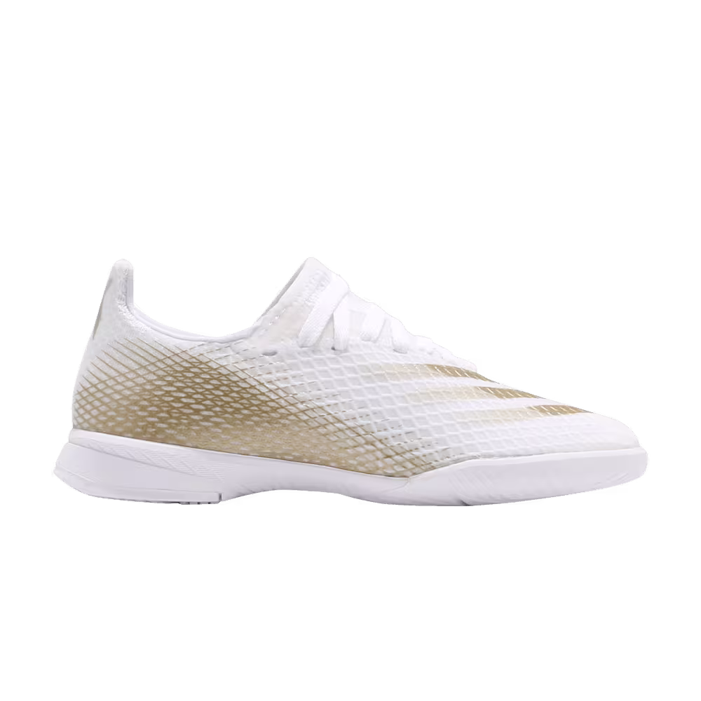 Adidas X Ghosted.3 IN J White Metallic Gold Melange