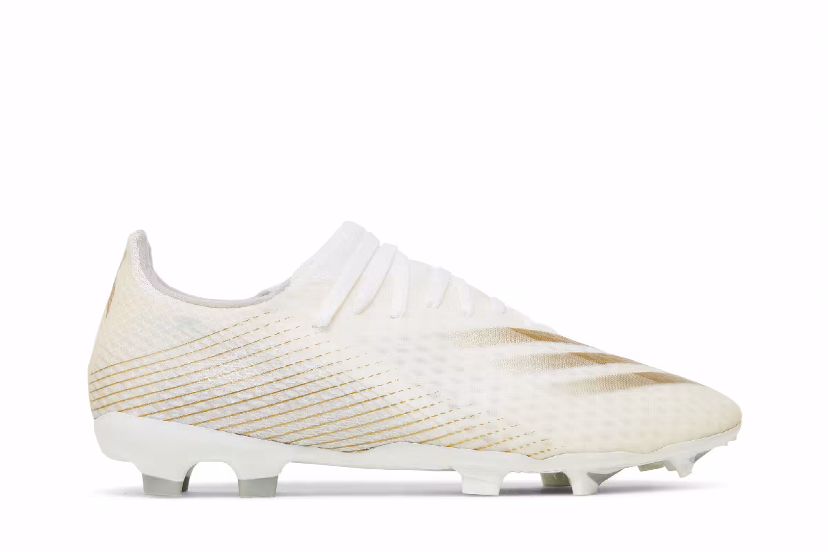 Adidas X Ghosted.3 FG White Metallic Gold Melange, view 2