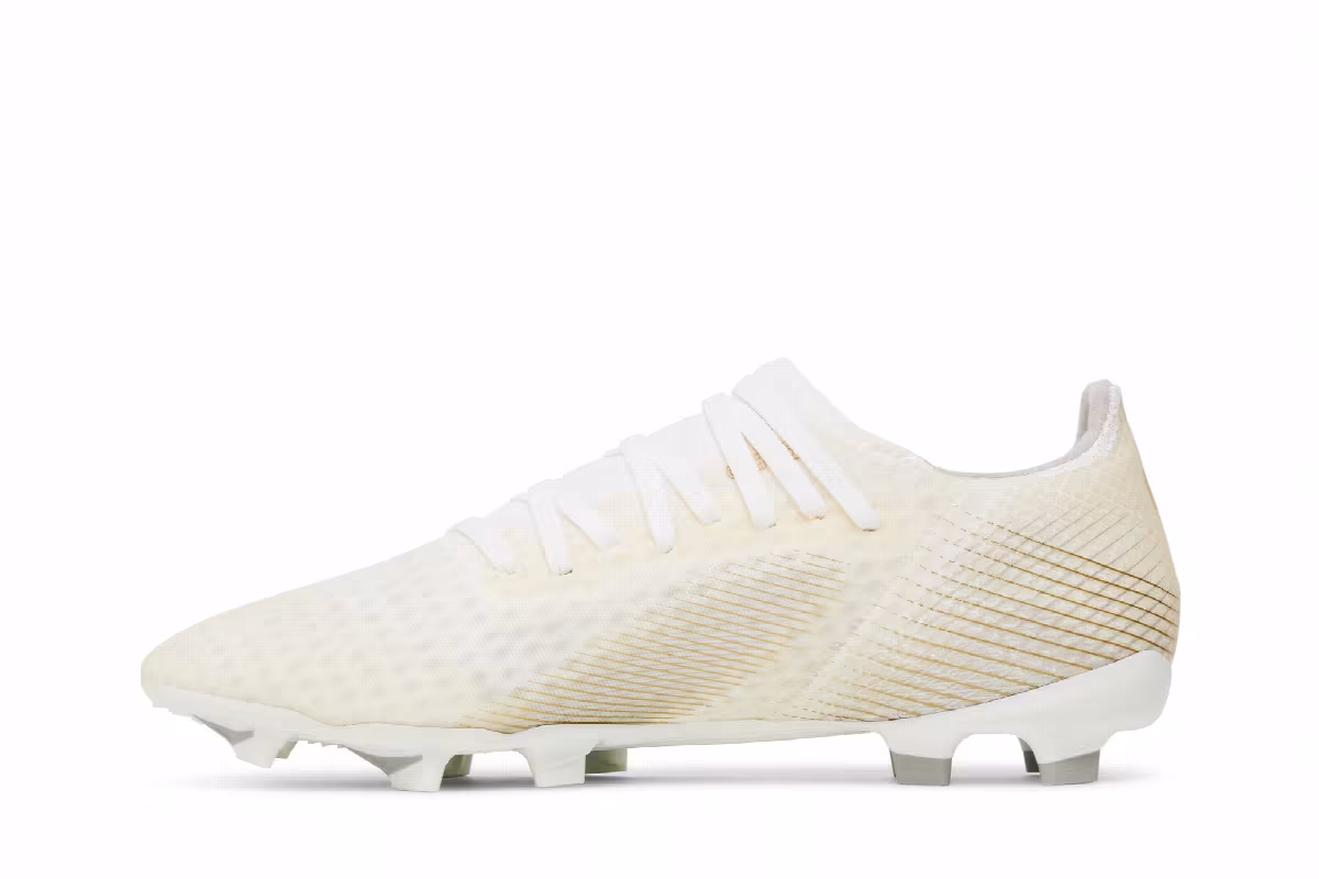 Adidas X Ghosted.3 FG White Metallic Gold Melange, view 4
