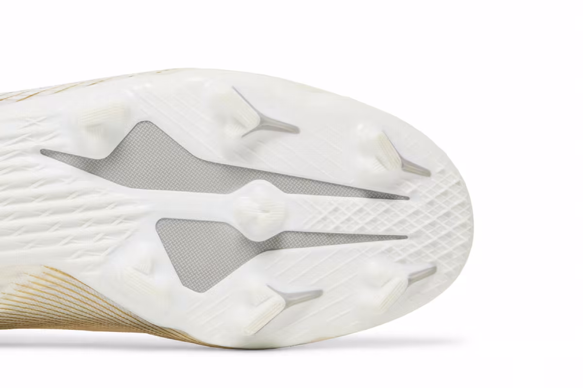 Adidas X Ghosted.3 FG White Metallic Gold Melange, view 6