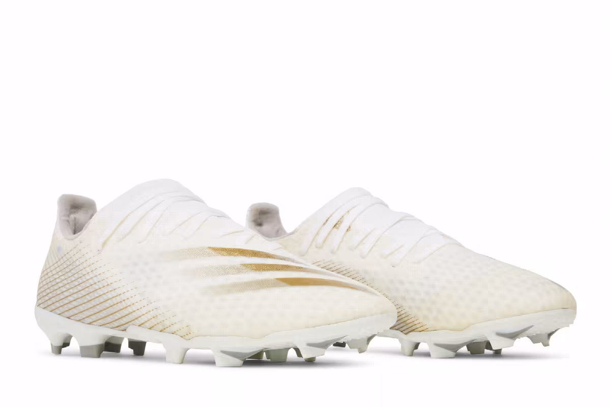 Adidas X Ghosted.3 FG White Metallic Gold Melange, view 9