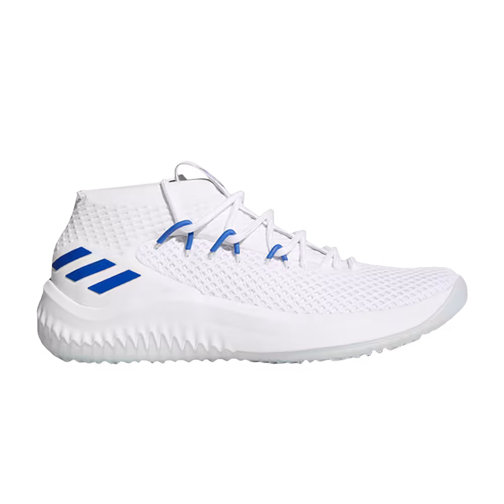 Adidas Dame 4 White Blue Solid