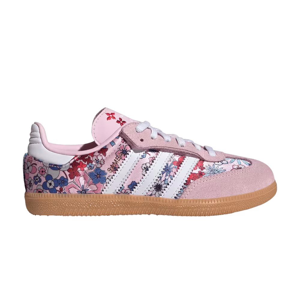 Liberty London x adidas Samba OG Little Kid Clear Pink Cloud White