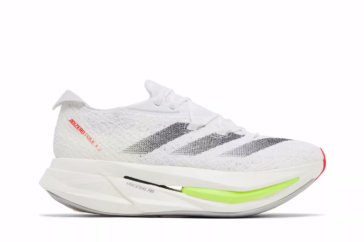 adidas Adizero Prime X 2.0 Strung White Black Lucid Red, view 2